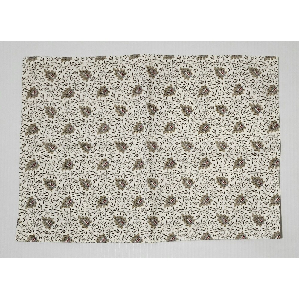 Williams-Sonoma Table Runner 104" & 6 Placemats Floral Paisley Cotton - 7pcs Set - Picture 3 of 6